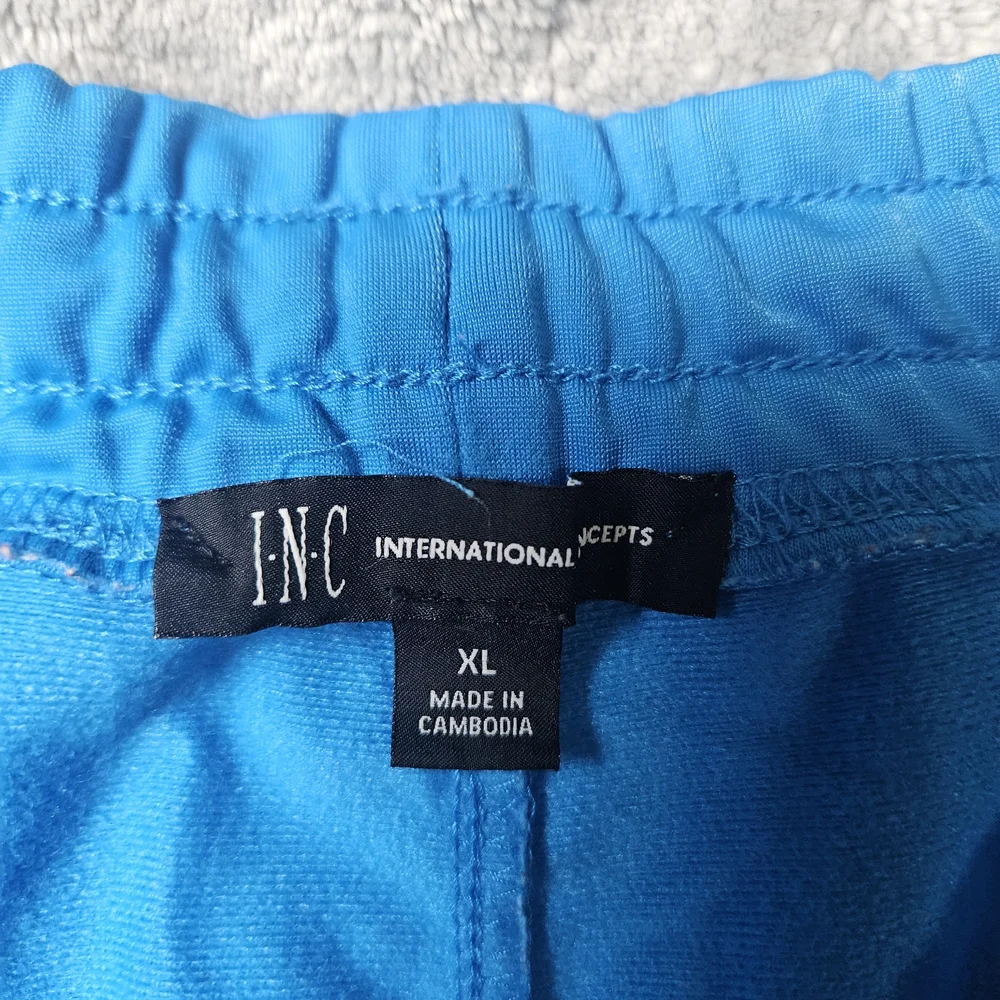 INC International Concepts Men’s Blue Athletic Shorts XL Drawstring